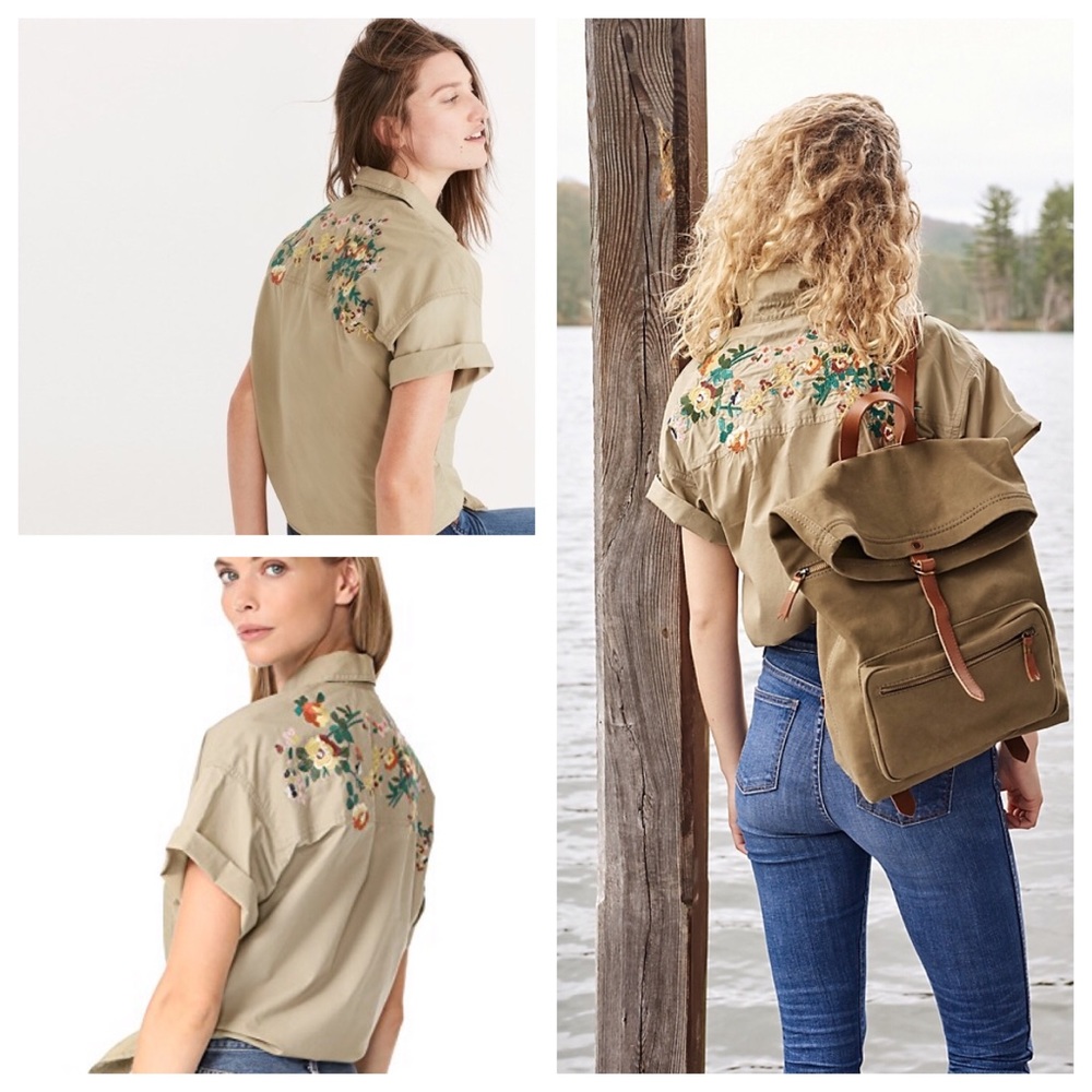 Madewell Tie Front Safari Top